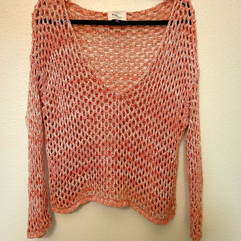 Off Shoulder Crop Knit Crochet Top Blouse